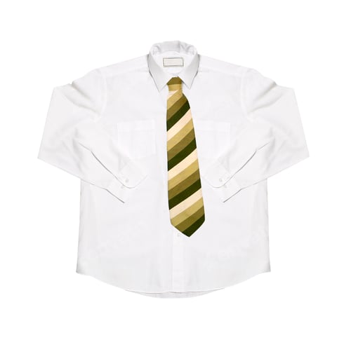 Preview: Formal White Shirt with a Striped Tie