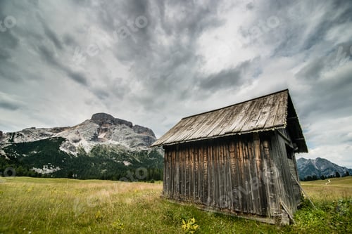 Preview: Panoramic view of Alps mountains