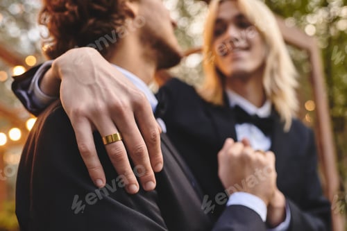 Preview: Celebrating love and connection between two young men in an outdoor setting