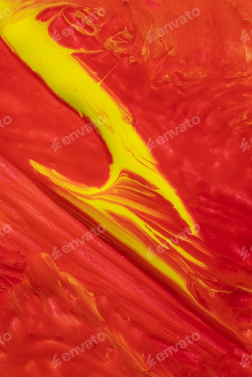 Vista previa: Abstract flow of liquid paints in mix