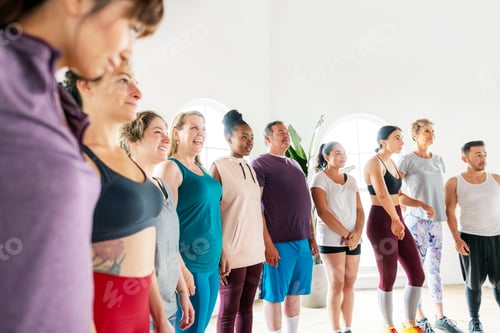 Preview: People in yoga class