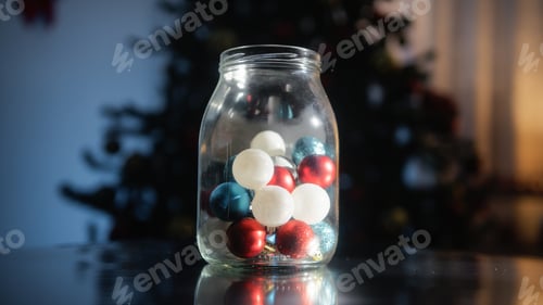 Preview: Christmas Balls Into The Jar