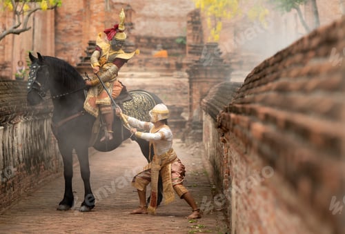 Preview: Khon, Is a classical Thai dance in a mask. In Ramayana literature.