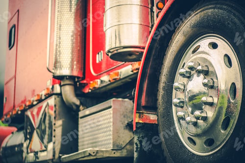 Preview: Classic Semi Truck Closeup