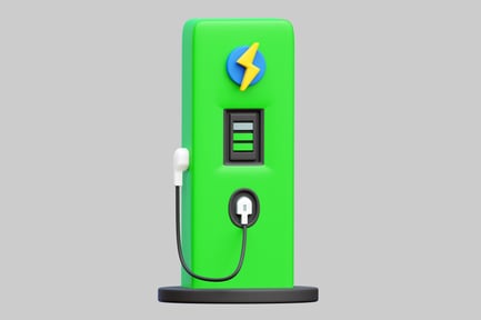 Preview: 3D Electric Vehicle Charging Station