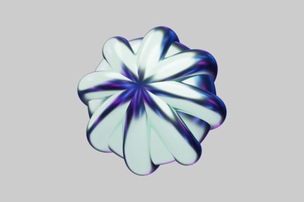 Vista previa: Forma anudada abstracta con degradado