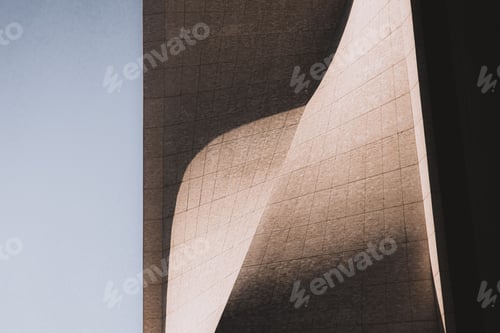 Preview: Abstract modern building against the blue sky in San Francisco