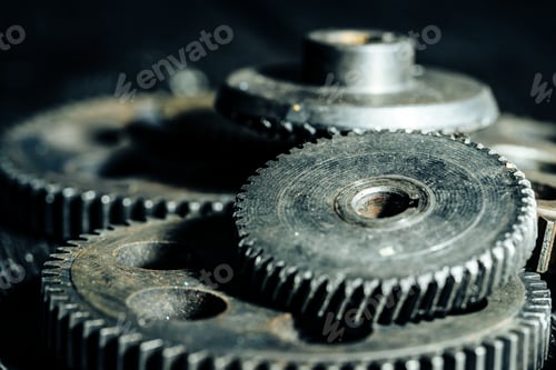 Preview: Gears from an old industrial machine