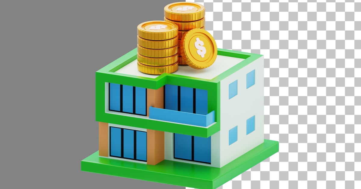 Estate Planning 3D Icon 3D, Incl. estate & inheritance - Envato