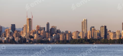 Preview: City Buildings on the West Coast of Pacific Ocean. Downtown Vancouver