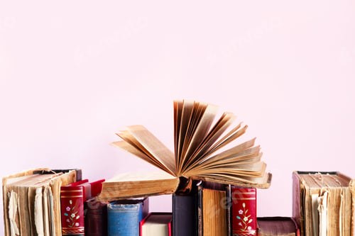Preview: Pile of old books