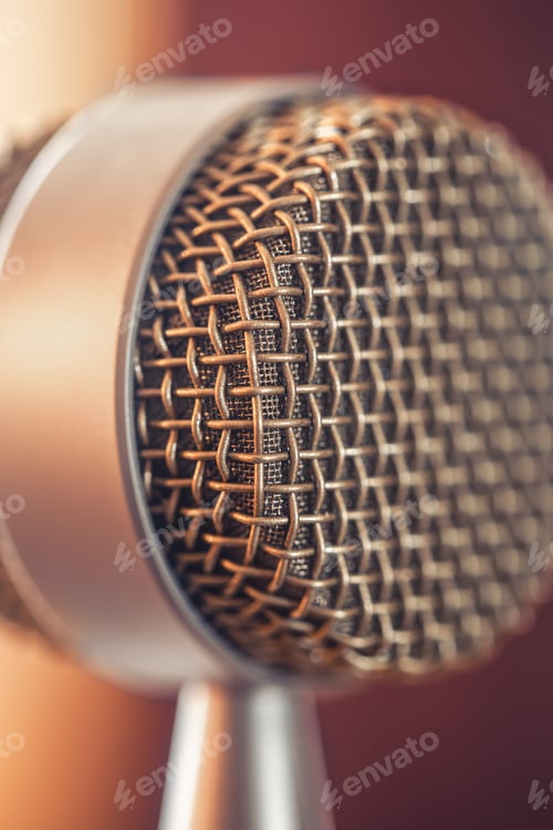 Preview: Professional microphone for sound recording, macro photography.