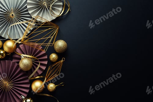 Visualização: Fundo minimalista de Natal plana leiga