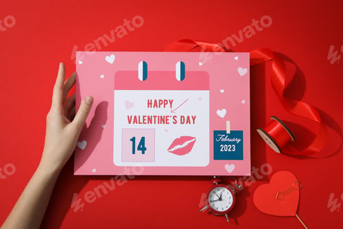Preview: Concept of Valentine's day and lovers day, top view