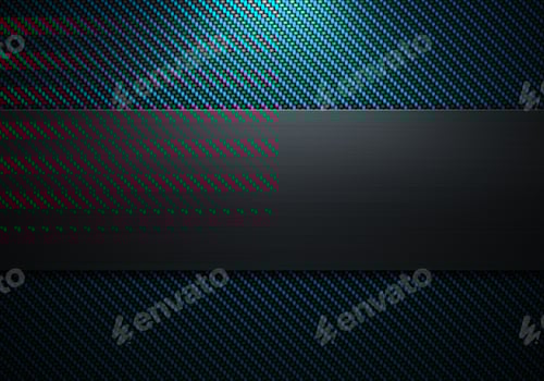 Preview: Carbon fiber texture with polish metal plate on center