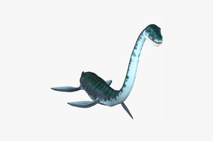 Preview: Lateral view of brachiosaurus showing scaled skin and elongated neck