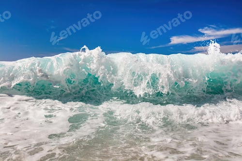 Preview: Waves crashing Ionian sea in Greece.