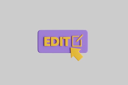 Preview: Financial edit button with cursor