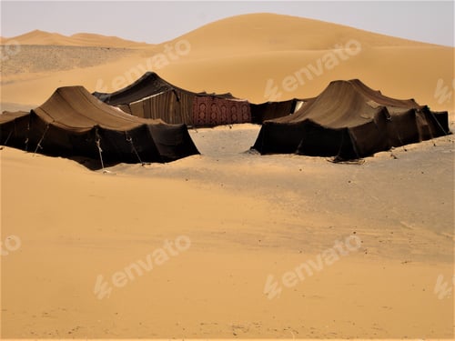 Preview: Mesmerizing view of Bedouin tents in the desert