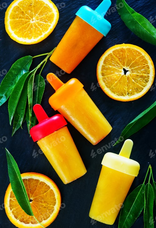 Preview: homemade orange icecream
