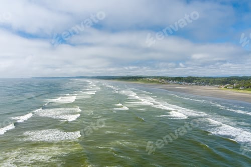 Preview: Aerial view of the beach at Seabrook, Washington