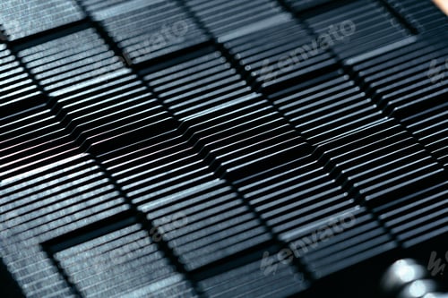 Preview: Cooler fan grille of computer power supply close up