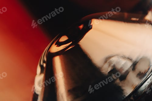 Preview: closeup of a rose wine bottle punt