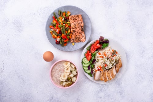 Preview: Breakfast, lunch and dinner. Day menu