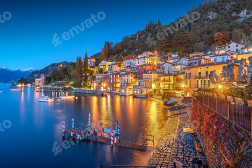 Preview: Varenna, Italy on Lake Como at Night