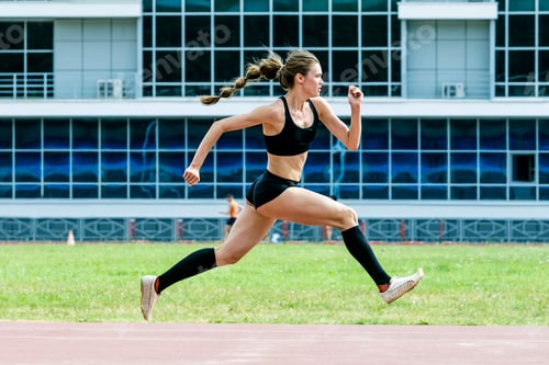 Preview: Girl athlete triple jump