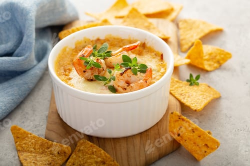 Preview: Spicy seafood dip in a ramekin