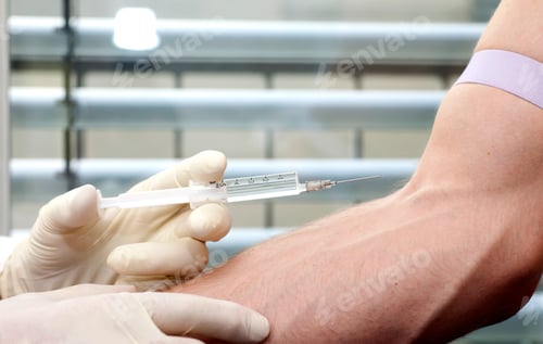 Preview: Man receiving injection in arm