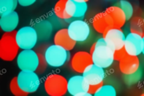Preview: Nature Pattern- Light Bokeh Background. Celebratory Mood Magic Effect. Decorations Holiday- Design