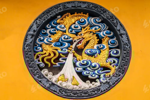 Preview: Wooden Dragon Panel in Jing An Tranquility Temple - Shanghai, China