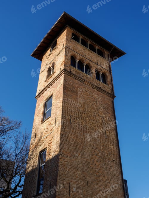 Preview: Piazza Tomasi di Lampedusa, historic square of Milan with ruins of the Roman Imperial Palace