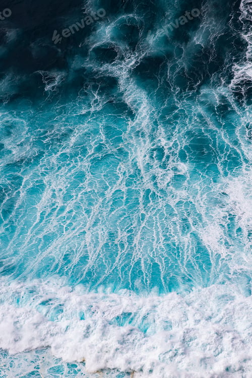Preview: abstract aerial view background of blue waves