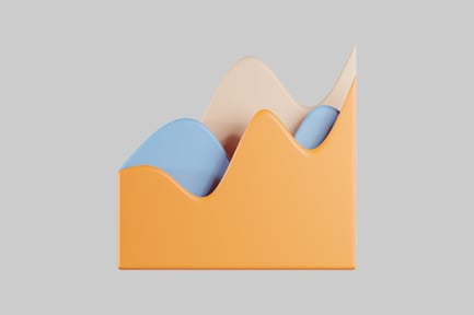 Preview: Stylized Financial Chart Graphic