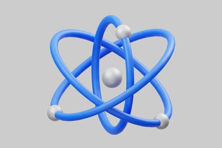 Preview: Simple blue atom representation
