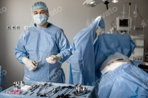 Preview: Surgeons prepare sterile medical instruments for surgery