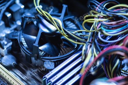 Preview: Different computer parts inside the personal computer