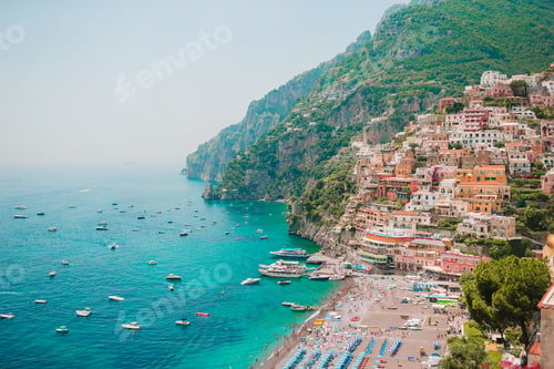 Preview: Beautiful coastal towns of Italy - scenic Positano in Amalfi coast