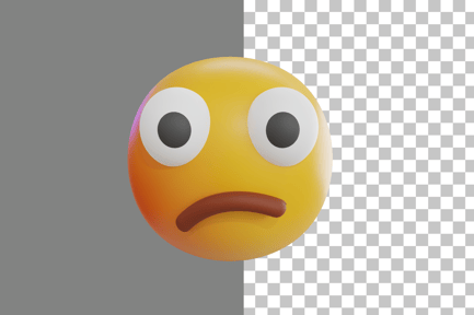 Preview: Confused Emoji 3D Icon