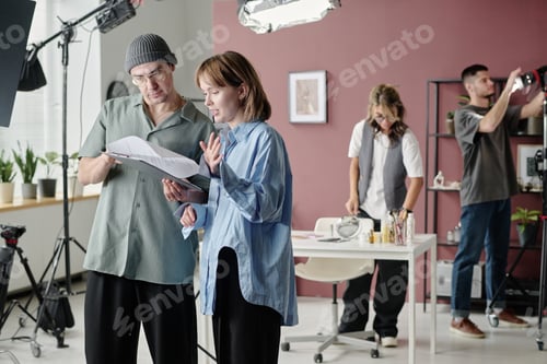 Preview: Actress and Director Reading Script