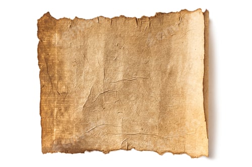 Preview: blank manuscript paper texture isolated on white