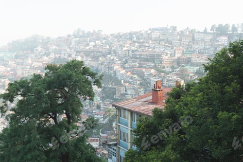 Preview: View of Shimla city in Indian Himalayas