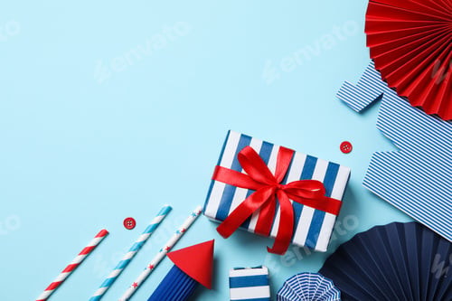 Preview: Composition for 4 july, Independence Day of USA, space for text