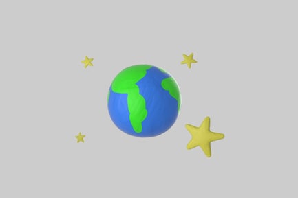 Preview: Miniature Earth with Stellar Constellation