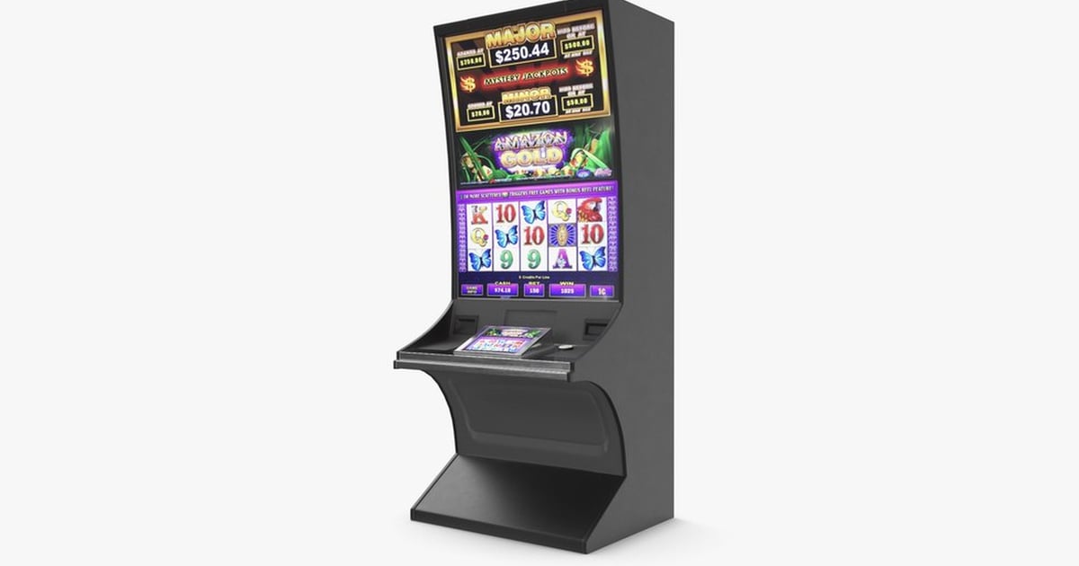 Amazon Gold Slot Machine 3D, Incl. slot machine & cafe - Envato