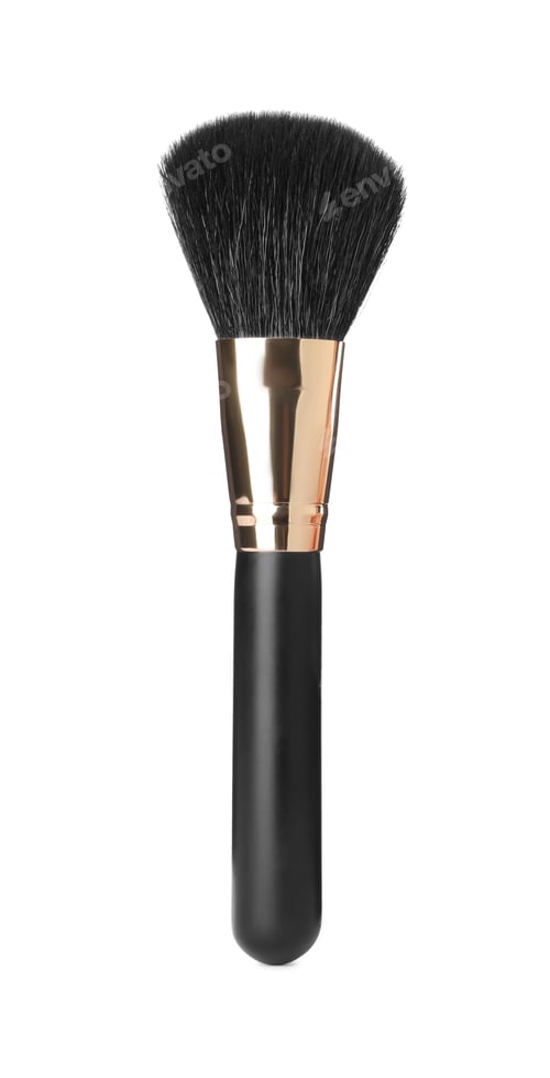 Preview: Makeup brush of professional artist isolated on white. Cosmetic product
