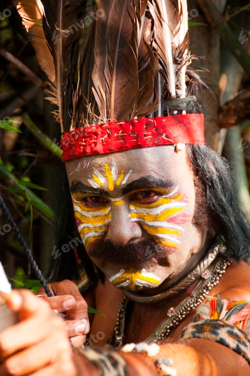 Preview: Portrait of Impressionist or Behrupiya, Traditional performing artist of India.